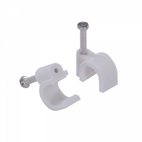 FIXA FIO COAXIAL 6 BR + PREGO AÇO INOX 2.5X25