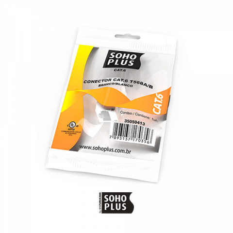 CONECTOR KEYSTONE SOHOPLUS CAT6 T568A/B