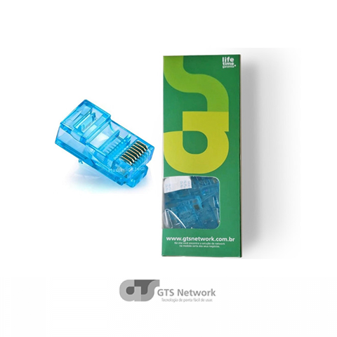 CONECTOR RJ45 FAST TRACK AZUL CAT6