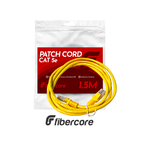PATCH CORD U/UTP 24AWG CAT5E 1.5M – AMARELO