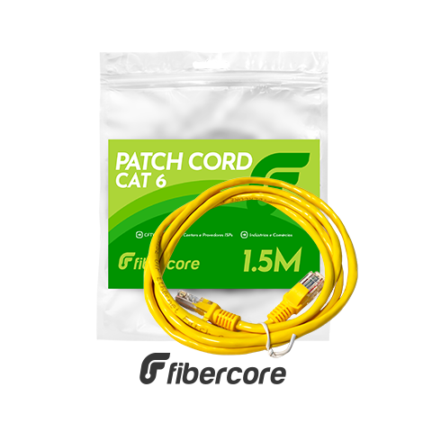 PATCH CORD U/UTP 24AWG CAT6 1.5M – AMARELO
