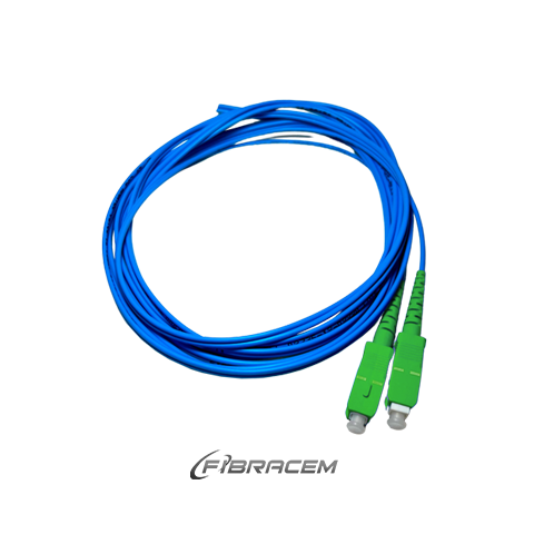 EXTENSÃO ÓPTICA SM DUPLEX SC/APC 2MM G652-D 2.5M AZUL