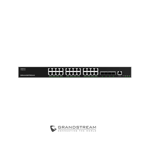 SWITCH 24 PORTAS GIGABIT + 4 SFP+10G GERENCIÁVEL LAYER 3 (GWN7813)