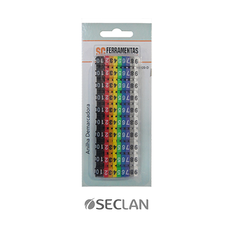 ANILHA PARA IDENTIFICAÇÃO DE CABOS 4/6MM