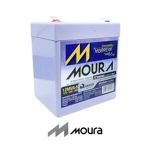 BATERIA ESTACIONÁRIA NOBREAK VLRA MVA 12V 12AH (12MVA-5)