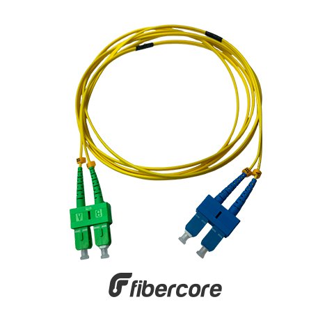 CORDÃO ÓPTICO SM DUPLEX SC/APC – SC/UPC G657A1 2MM LSZH 2.5M