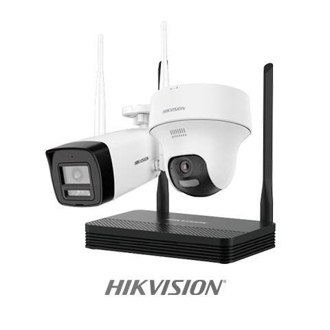 KIT NVS WI-FI C/ 1* CAMERA BULLET IP + 1* CAMERA TURRET IP 2MP WI-FI (NKS422W02H)