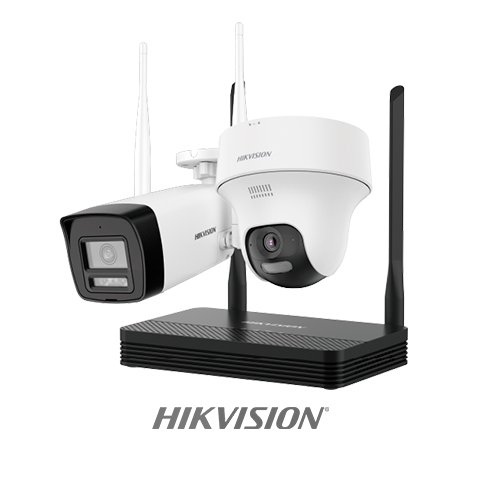 KIT NVS WI-FI C/ 1* CAMERA BULLET IP + 1* CAMERA TURRET IP 4MP WI-FI (NKS424W02H)